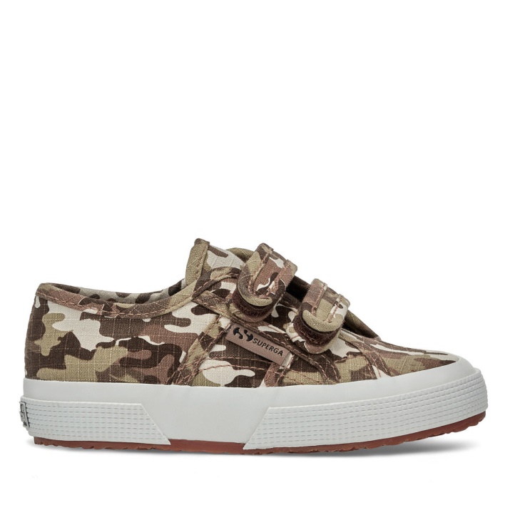 2750 Correas Para Niños Camo Ripstop Beige Raw Camouflage Superga