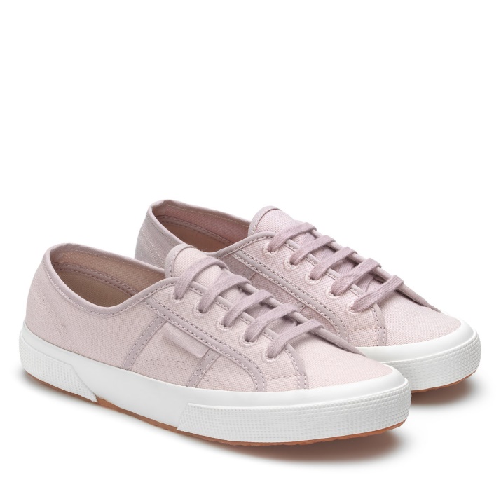 2750 Lona Organica Tinte Natural Rosa Hojas Magenta Superga