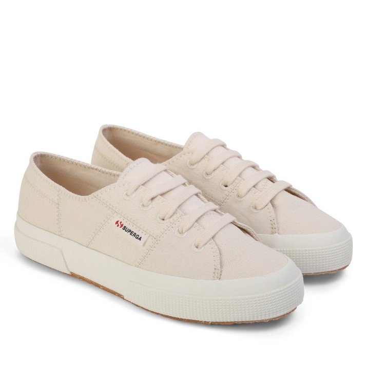 2750 Patchwork Orgánico Beige Crudo Superga