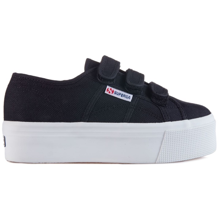 Correa Superga 2790 Negro-blanco