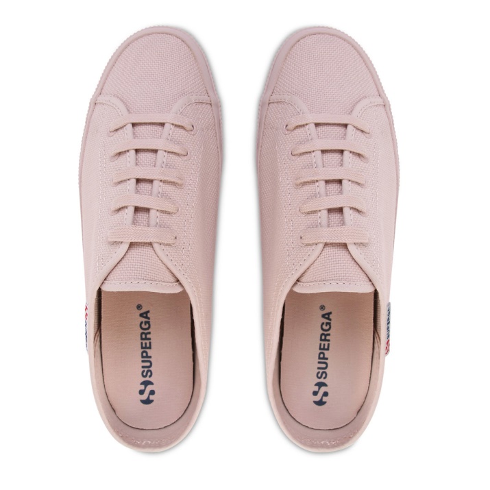 Mule Superga 2401 Nude Piel Rosa Nude