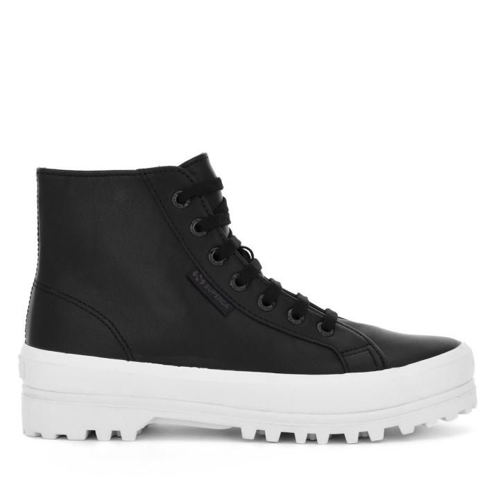 Superga 2341 Alpina Nappa Negro-f Avorio