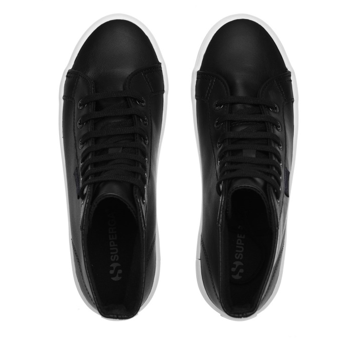 Superga 2341 Alpina Nappa Negro-f Avorio