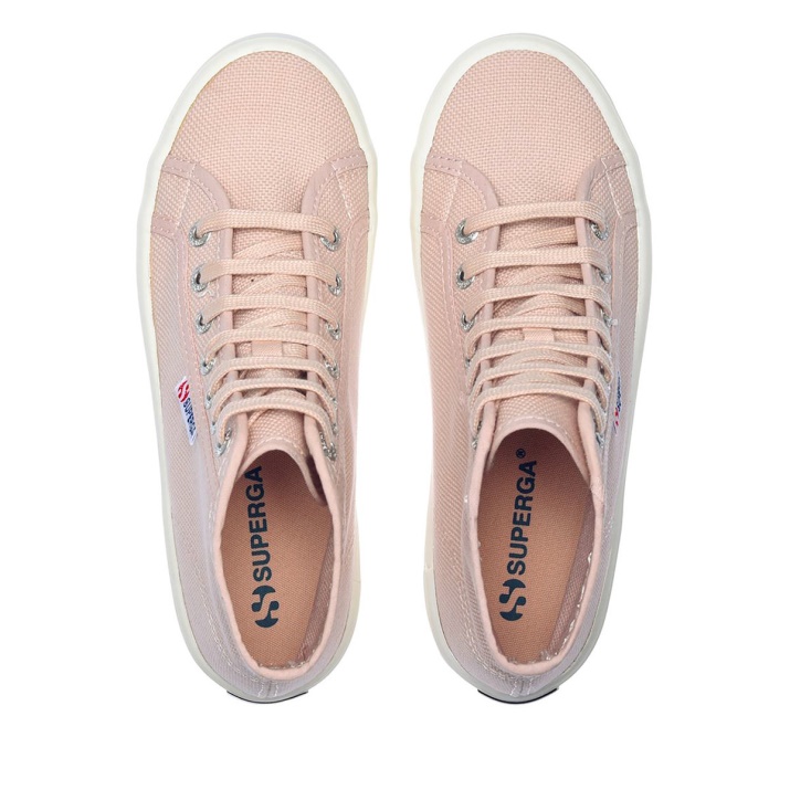 Superga 2341 Cotu Alpina Piel Rosa-f Avorio
