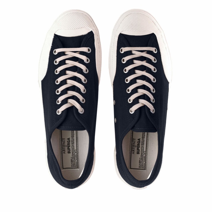 Superga 2432 W C1150 Orillo Pato Azul Marino-blanco Roto