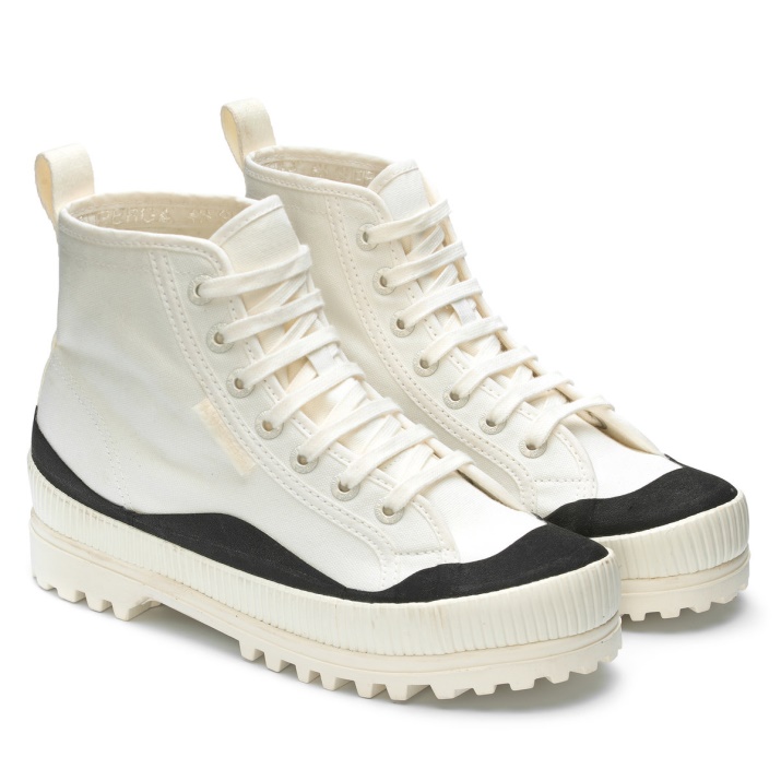 Superga 2469 Alpina Wave Tape Blanco Avorio-negro