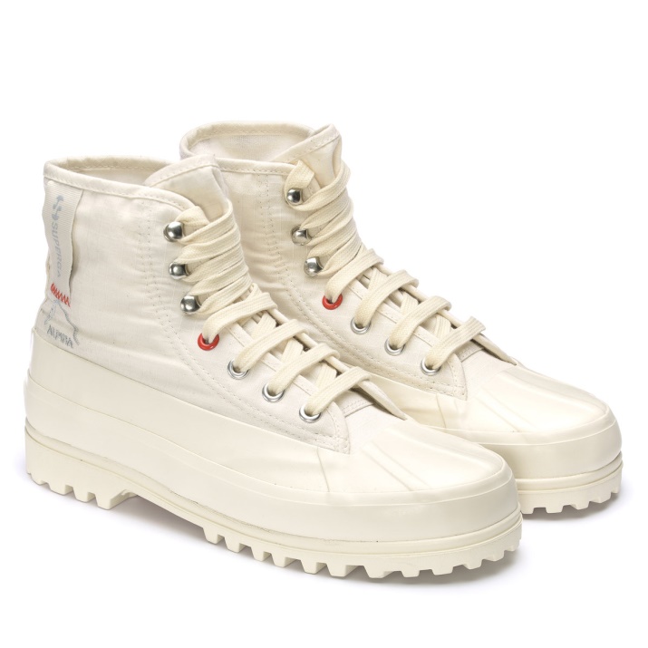 Superga 2481 Alpina Ripstop Beige Naturak-naranja Tomate