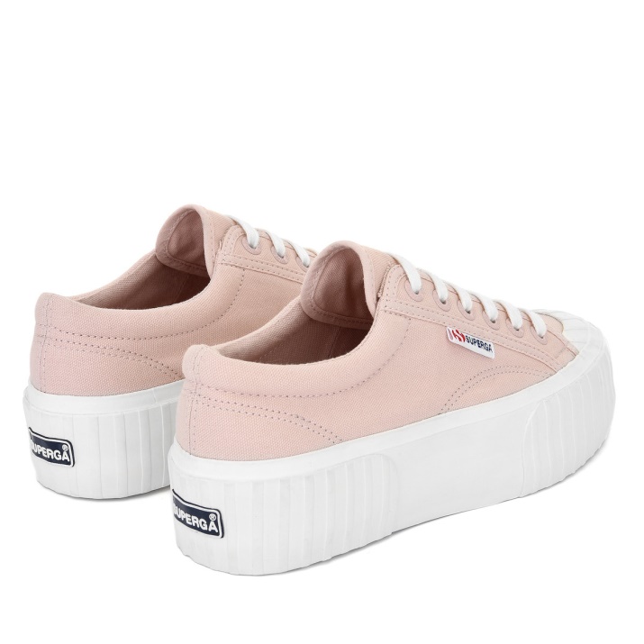 Superga 2630 Cotu Rosa Piel-blanco Avorio