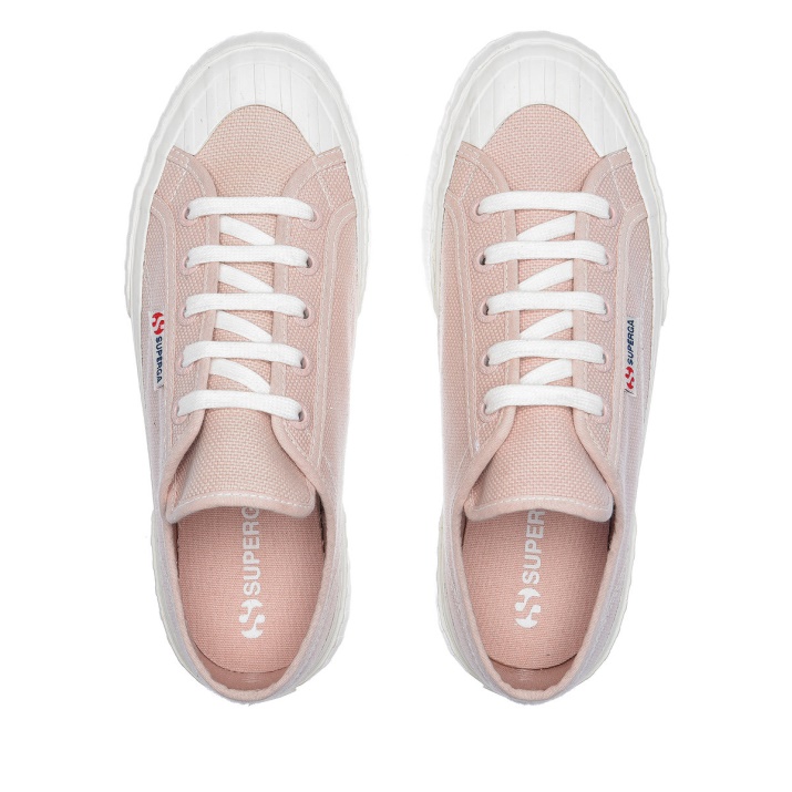 Superga 2630 Cotu Rosa Piel-blanco Avorio