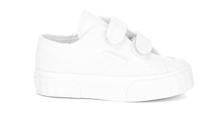 Superga 2630 Kids Stripe Correas Total Blanco-blanco