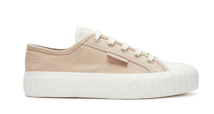 Superga 2630 Lona Orgánica Natural Dy Weeds-rosa Magenta Hojas
