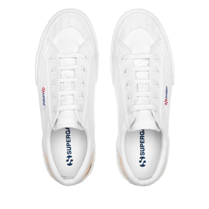 Superga 2630 Stripe Acolchado Leopardo Blanco-leopardo