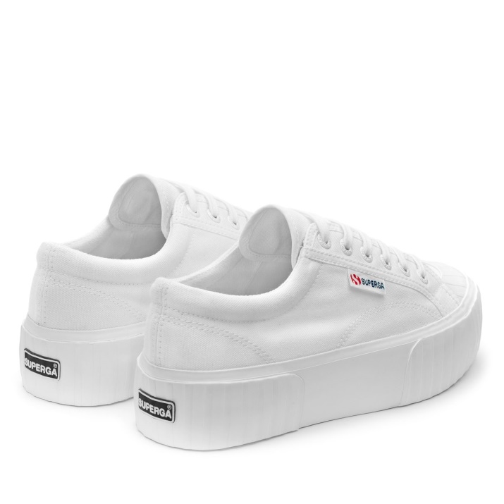 Superga 2631 Stripe Plataforma Blanco-blanco Avorio
