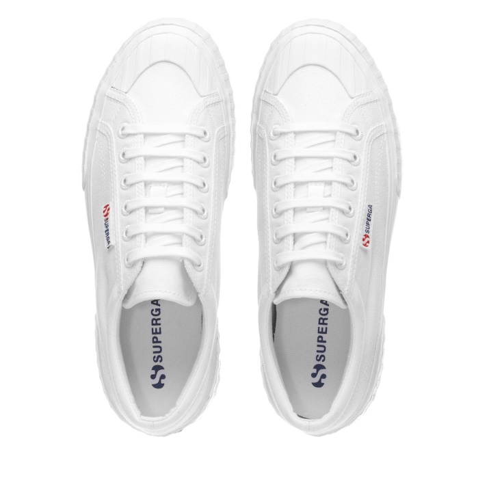 Superga 2631 Stripe Plataforma Blanco-blanco Avorio
