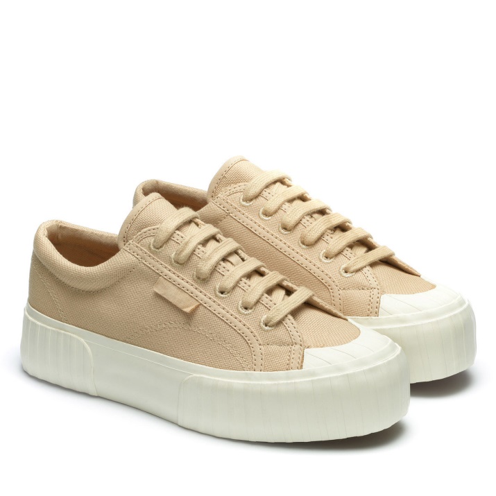 Superga 2631 Stripe Plataforma Tinte Natural Organico Magenta-terminalia