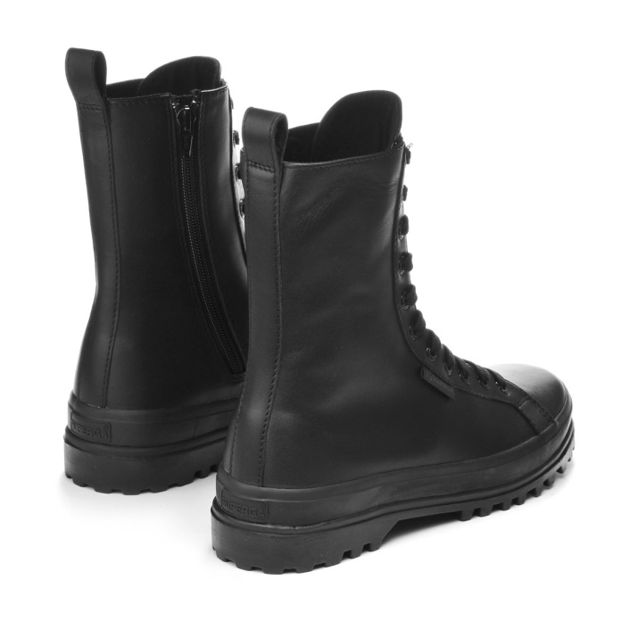 Superga 2641 Alpina High Nappa Negro Total Negro