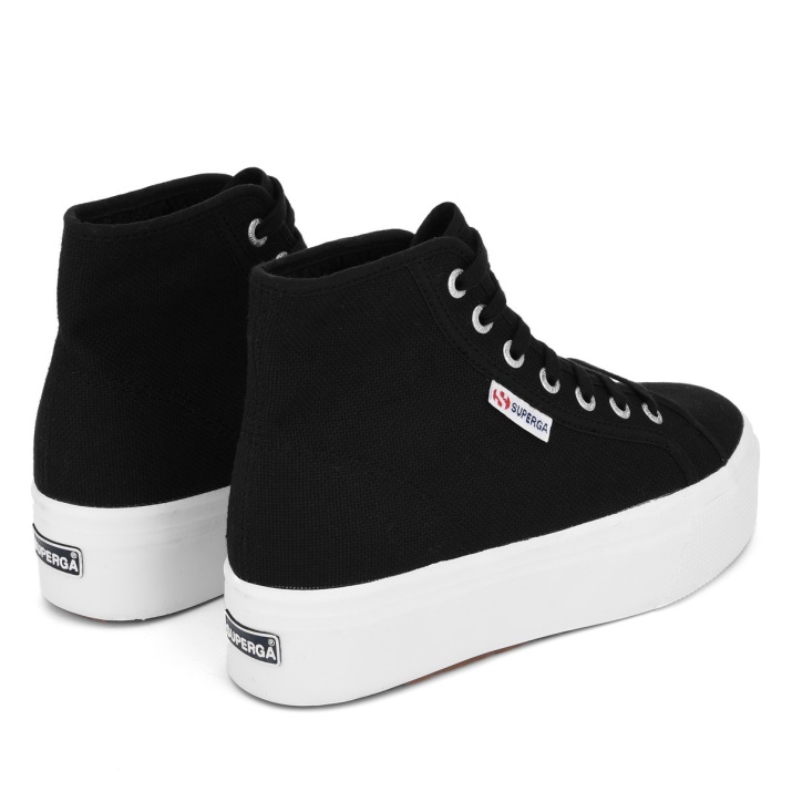 Superga 2705 High Top Negro-blanco