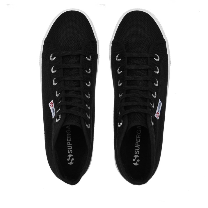 Superga 2705 High Top Negro-blanco