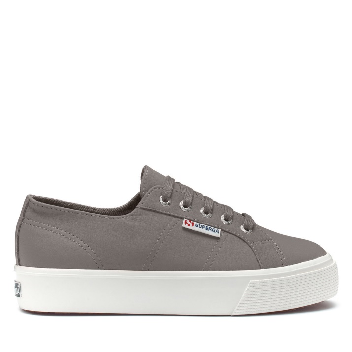 Superga 2730 Gris Napa Azulado-f Avorio