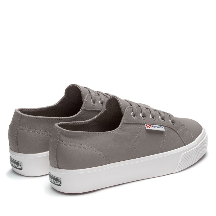 Superga 2730 Gris Napa Azulado-f Avorio