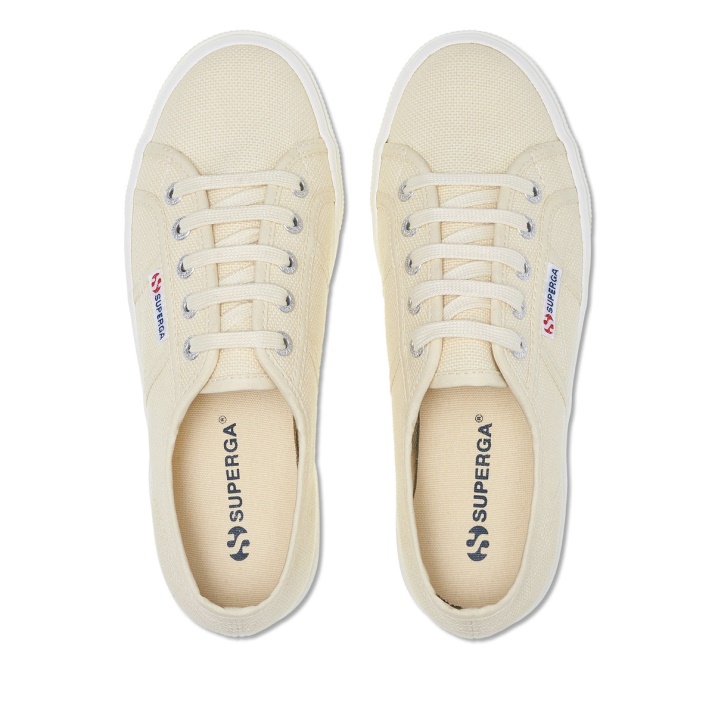 Superga 2730 Mid Platform Beige Lt Eggshell-f Avorio