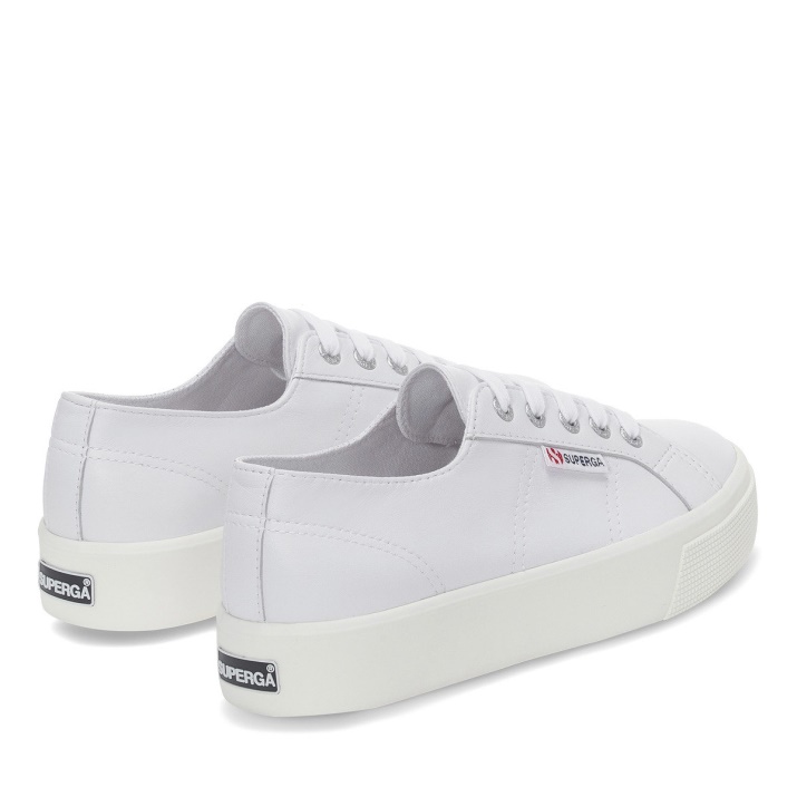 Superga 2730 Nappa óptica Blanco-plata-f Avorio