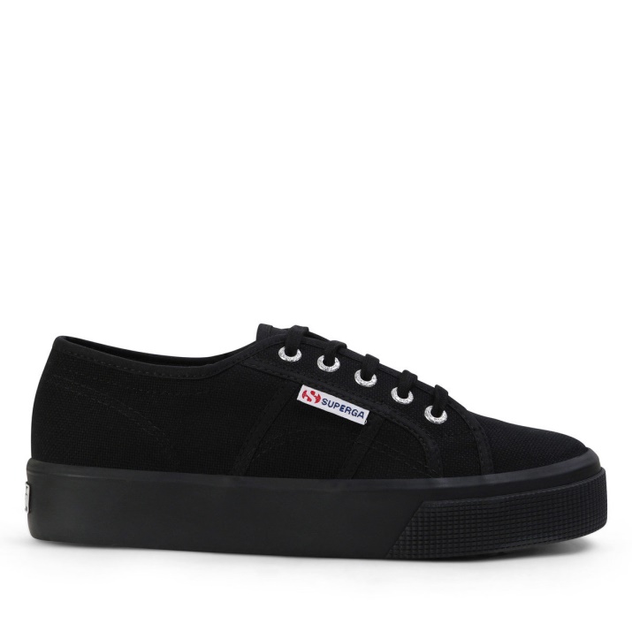 Superga 2730 Plataforma Media Completa Negro