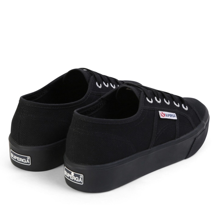 Superga 2730 Plataforma Media Completa Negro
