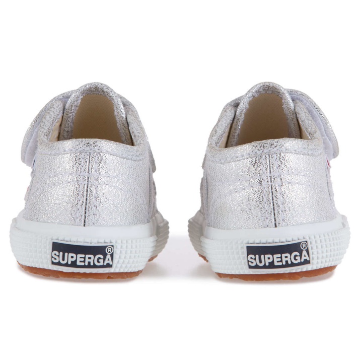Superga 2750 Baby Strap Lame Gris Plata