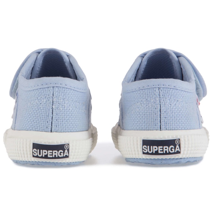 Superga 2750 Bstrap Baby Azure Luz Del Día-f Avorio