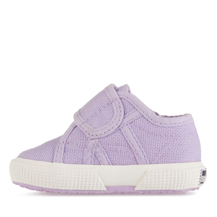 Superga 2750 Bstrap Baby Violeta Lilla-f Avorio