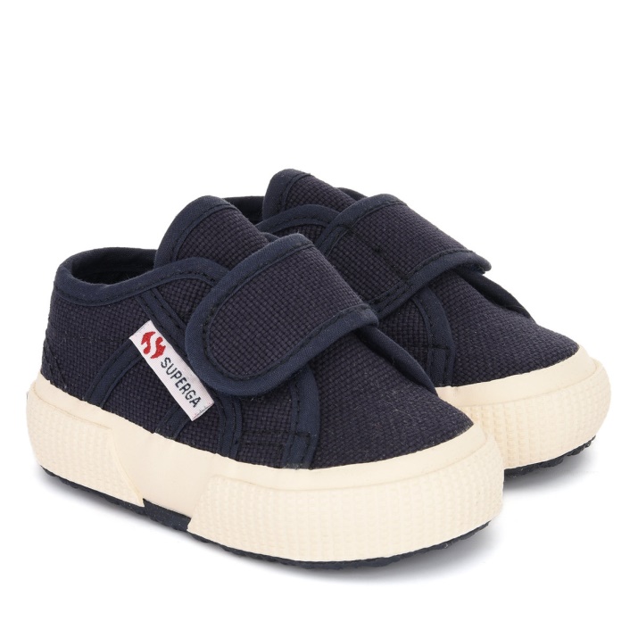 Superga 2750 Bstrap Bebe Azul Marino