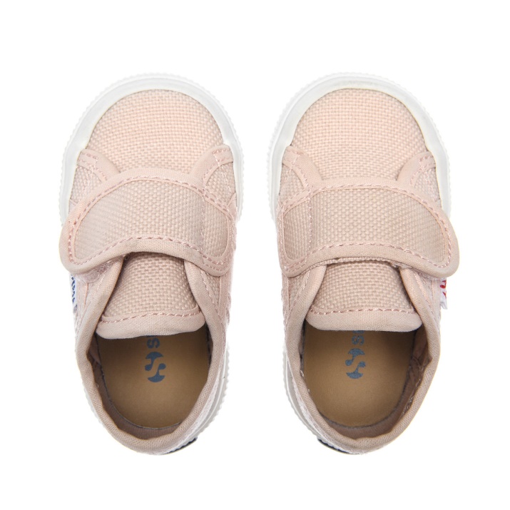 Superga 2750 Bstrap Bebe Rosa Piel-f Avorio