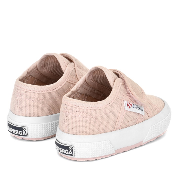 Superga 2750 Bstrap Bebe Rosa Piel-f Avorio