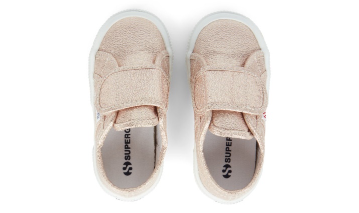 Superga 2750 Correa De Bebe Lame Rose Platinum