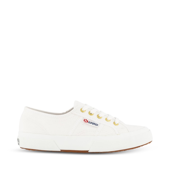 Superga 2750 Cotu Classic Blanco-oro-blanco-oro Amarillo