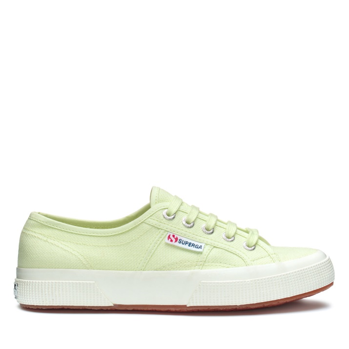 Superga 2750 Cotu Classic Green Primrose-f Avorio