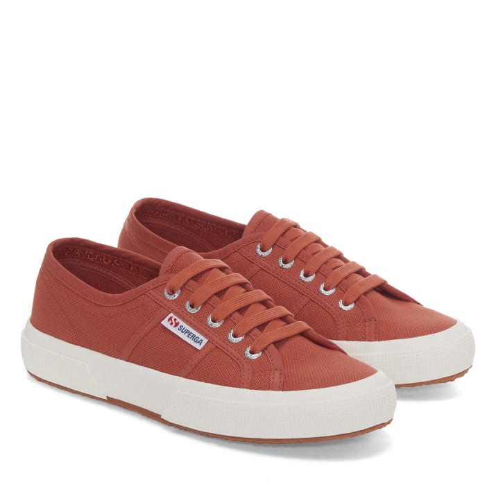 Superga 2750 Cotu Classic Marrón Rojizo-f Avorio