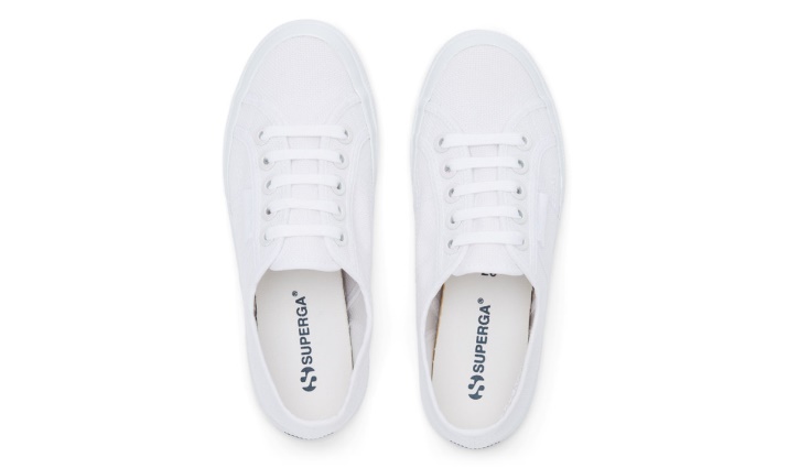 Superga 2750 Cotu Ojales Grandes Blanco-blanco Irid