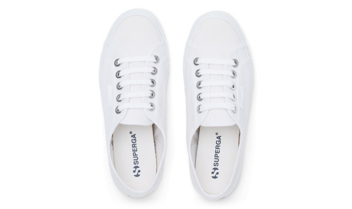 Superga 2750 Cotu Ojales Grandes Blanco-platino