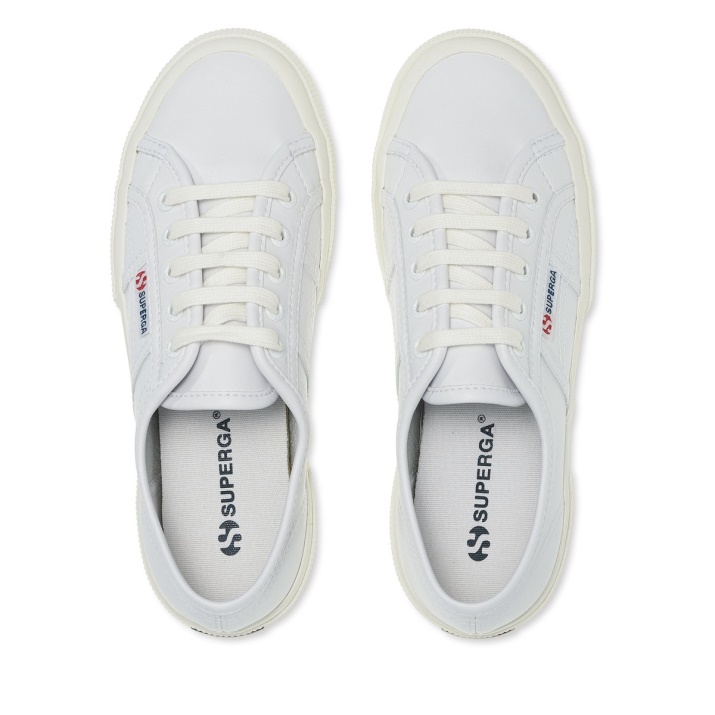 Superga 2750 Cuero Vegano Blanco-blanco Avorio