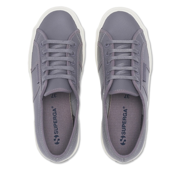 Superga 2750 Efglu Gris Azulado - F Avorio