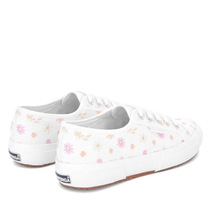 Superga 2750 Flores Bordado Blanco-multicolor Flores