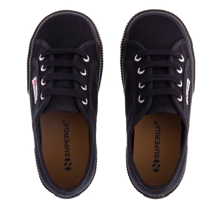 Superga 2750 Jcot Classic Niños Completo Negro