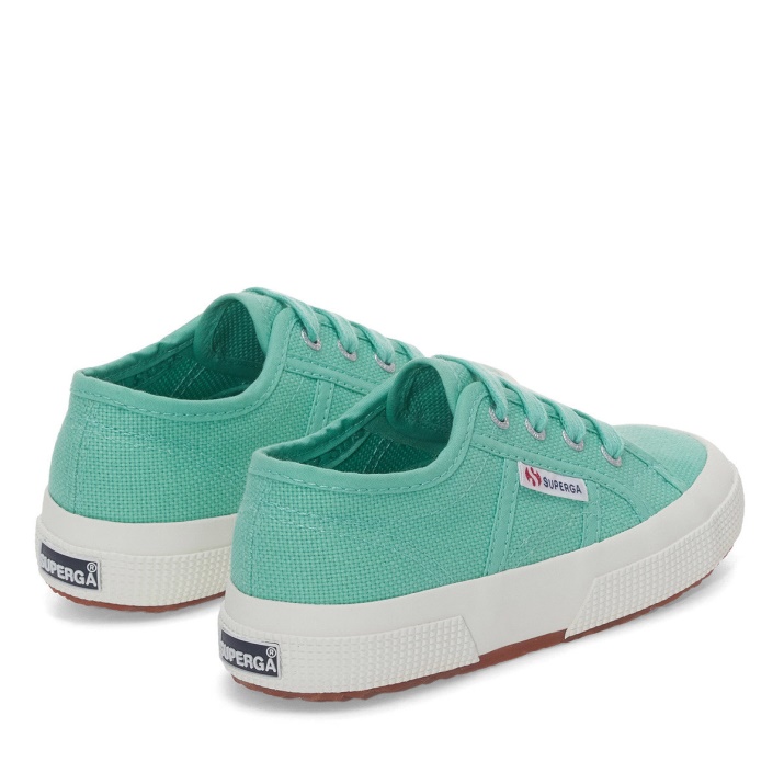 Superga 2750 Jcot Classic Niños Verde Agua-f Avorio