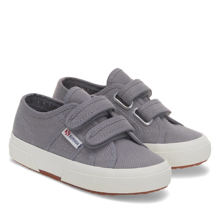 Superga 2750 Jstrap Classic Kids Gris Azulado - F Avorio