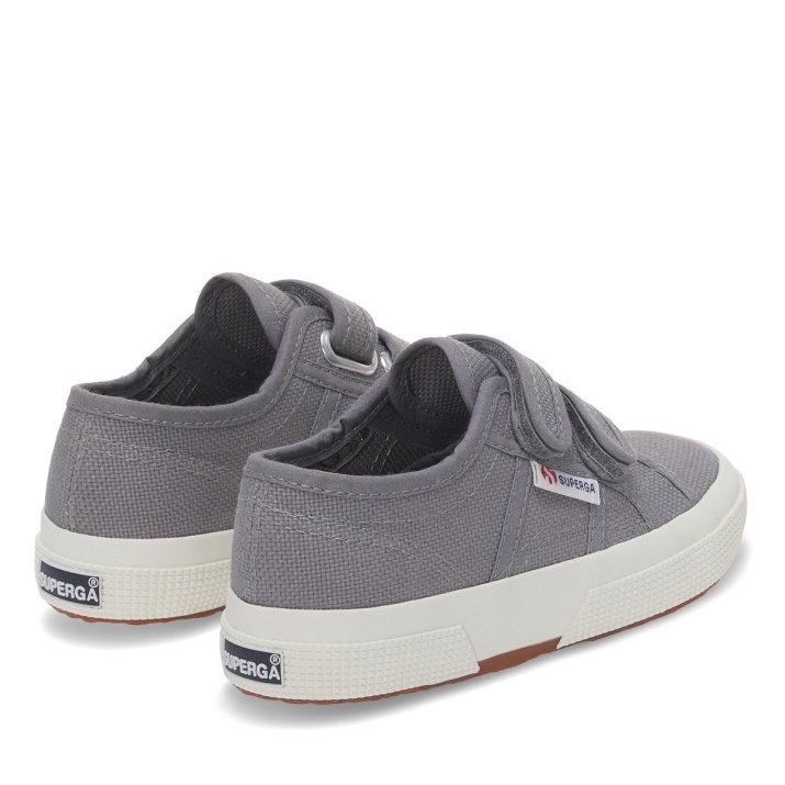 Superga 2750 Jstrap Classic Kids Gris Azulado - F Avorio