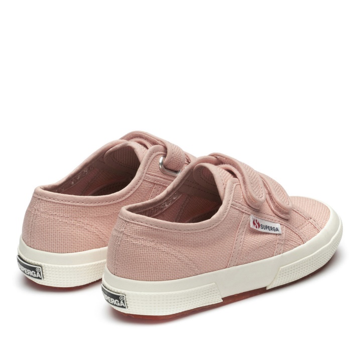 Superga 2750 Jstrap Classic Kids Rosa Rubor - F Avorio