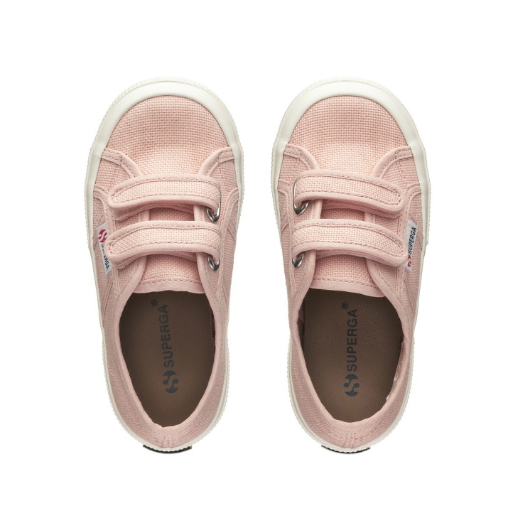 Superga 2750 Jstrap Classic Kids Rosa Rubor - F Avorio