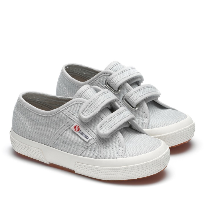Superga 2750 Jstrap Classic Niños Gris Lilla-f Avorio